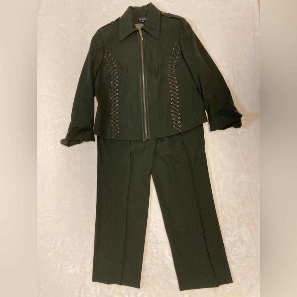 Juliana Collection Blue/Gray Jacket & Pant Set. Excellent Condition.